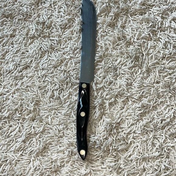 Cutco Other - Vintage 1989 CUTCO 1722 Butcher Knife Brown Orange Swirl 8” blade